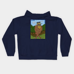 Cool Chimp on a Log Kids Hoodie